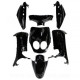 KIT CARROSSERIE ADAPT. MBK 50 OVETTO 2008-2010 /  YAMAHA 50 NEOS 2008-2010  NOIR BRILLANT (7 PIECES)