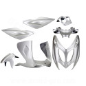 KIT CARROSSERIE ADAPT. MBK NITRO / YAMAHA AEROX GRIS METAL 1997-2012 (7 PIECES)