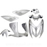KIT CARROSSERIE ADAPT. MBK NITRO / YAMAHA AEROX GRIS METAL 1997-2012 (7 PIECES)