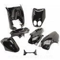 KIT CARROSSERIE ADAPT. MBK OVETTO 2002-2007  / YAMAHA NEOS 2002-2007 NOIR 2T (7 PIECES)