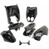 KIT CARROSSERIE ADAPT. MBK OVETTO 2002-2007  / YAMAHA NEOS 2002-2007 NOIR 2T (7 PIECES)