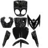 KIT CARROSSERIE ADAPT. MBK STUNT / YAMAHA SLIDER TYPE ORIGINE NOIR (à partir de) 2004  (7 PIECES)
