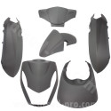 KIT CARROSSERIE ADAPT. PEUGEOT KISBEE 2T ET 4T NOIR MAT 2010-2017 (6 PIECES)