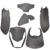KIT CARROSSERIE ADAPT. PEUGEOT KISBEE 2T ET 4T NOIR MAT 2010-2017 (6 PIECES)