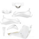 KIT CARROSSERIE ADAPT. PIAGGIO LIBERTY 50 / 125 / 150 / 200cc 2004-2014 (7 PIECES) BLANC PERLE
