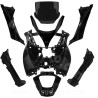 KIT CARROSSERIE ADAPT. PIAGGIO MP3 125 / 250 / 300 / 400 / 500CC (2008 - 2013) NOIR BRILLANT  (8 PIECES)