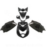 KIT CARROSSERIE ADAPT. PIAGGIO ZIP SP2 50 2T LC AIR / 4T LIQUIDE  NOIR METAL (6 PIECES)