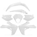 KIT CARROSSERIE ADAPT. RIEJU 50 MRT 2009. MRT ENDURO 2009. MRT PRO 2009. MRT SM 2009 125 MARATHON -2022 (7 PIECES) BLANC