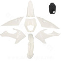 KIT CARROSSERIE  ADAPT. RIEJU 50 MRT 2022. MRT ENDURO 2022. MRT PRO 2022. MRT SM 2022 (8 PIECES) BLANC