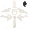 KIT CARROSSERIE  ADAPT. RIEJU 50 MRT 2022. MRT ENDURO 2022. MRT PRO 2022. MRT SM 2022 (8 PIECES) BLANC