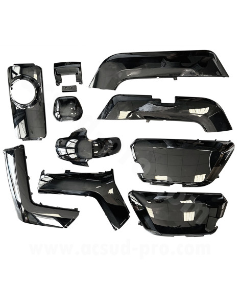 KIT CARROSSERIE ADAPT. SCOOTER NIU-N1 / NQI -SPORT / NQI-GT / NQI-GTS  NOIR BRILLANT  (10 PIECES)