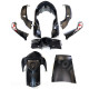 KIT CARROSSERIE ADAPT. SYM SYMPHONY SR50-125CC 2010-2018 NOIR MAT (8 PCS )