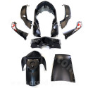 KIT CARROSSERIE ADAPT. SYM SYMPHONY SR50-125CC 2010-2018 NOIR MAT (8 PCS )