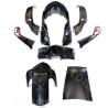 KIT CARROSSERIE ADAPT. SYM SYMPHONY SR50-125CC 2010-2018 NOIR MAT (8 PCS )