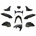 KIT CARROSSERIE ADAPT. YAMAHA NMAX 125cc (à partir de) 2021 NOIR MAT (12 PIECES)
