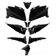 KIT CARROSSERIE ADAPT. YAMAHA TMAX 530cc 2012-2014 NOIR BRILLANT (10 PIECES)