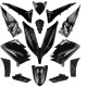 KIT CARROSSERIE ADAPT. YAMAHA TMAX 530CC 2015-2016 NOIR BRILLANT (14 PIECES)