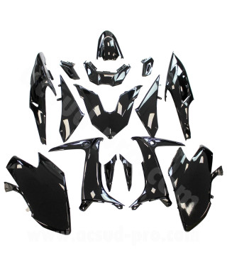 KIT CARROSSERIE ADAPT. YAMAHA TMAX 560CC 2020-2021  NOIR BRILLANT (15 PIECES)