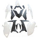 KIT CARROSSERIE ADAPT. YAMAHA TMAX 560CC 2020-2021  WHITE COMPETITION (15 PIECES)