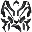 KIT CARROSSERIE ADAPT. YAMAHA XMAX 125  2018-2019  / 300  2017-2019  / 400  2018-2019 NOIR MAT (15 PIECES)