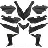 KIT CARROSSERIE ADAPT. YAMAHA XMAX  125 / 250 / 400  2014-2017 NOIR MAT (10 PIECES)