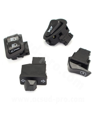 KIT COMMODO / COMMUTATEUR DROIT ET GAUCHE MAXISCOOTER ADAPT. HONDA SH 125 2013