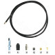 KIT REPARATION UNIVERSEL CABLE D EMBRAYAGE  (L : 1.30M  + SERRE CABLE) ( GAINE + CABLE )