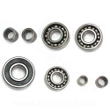 KIT ROULEMENTS BOITE DE VITESSE MOTO ADAPT. MOTEUR MINARELLI AM6 ( NOUVEAU CARTER MOTEUR )