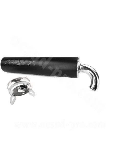 KIT SILENCIEUX SCOOTER CARENZI DAEMON NOIR MAT