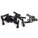 KIT VIS BTR CARTER DE KICK ADAPT. PIAGGIO TYPHOON (COULEUR NOIR)