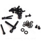 KIT VIS DECO ADAPT. MBK 50 BOOSTER 2004/YAMAHA 50 BWS 2004 (COULEUR NOIR)