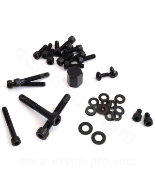 KIT VIS DECO ADAPT. MBK 50 BOOSTER 2004/YAMAHA 50 BWS 2004 (COULEUR NOIR)