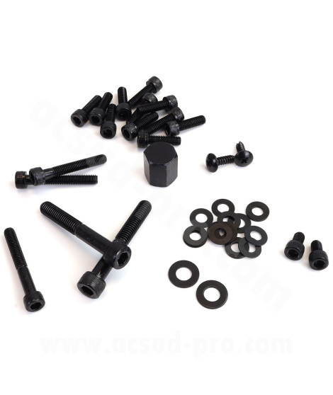 KIT VIS DECO ADAPT. MBK 50 BOOSTER 2004/YAMAHA 50 BWS 2004 (COULEUR NOIR)