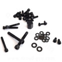 KIT VIS DECO ADAPT. MBK 50 BOOSTER 2004/YAMAHA 50 BWS 2004 (COULEUR NOIR)