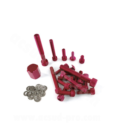 KIT VIS DECO ADAPT. MBK 50 BOOSTER 2004/YAMAHA 50 BWS 2004 ROUGE