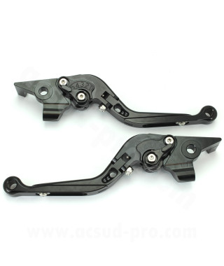 LEVIER MAXISCOOTER ALU CNC RB MAX ADAPT. YAMAHA TMAX 530 NOIR (LA PAIRE)