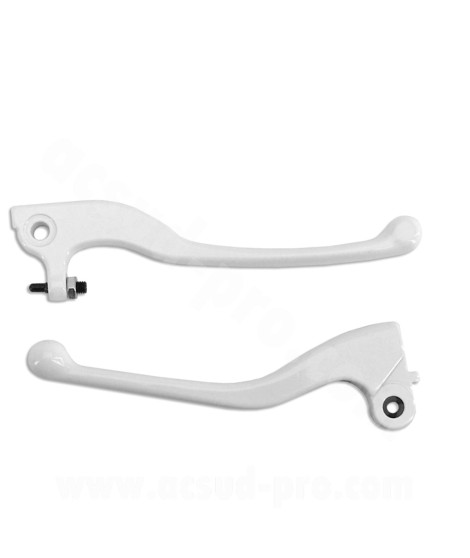 LEVIER MOTO ADAPT. X-LIMIT/DT/RS BLANC (LA PAIRE)