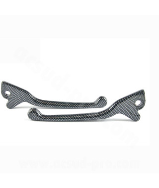 LEVIER SCOOTER ADAPT. GILERA RUNNER (DOUBLE DISQUE) IMIT CARBONE (LA PAIRE)