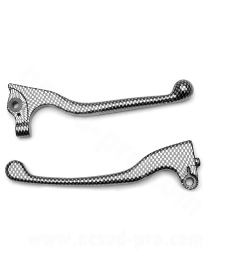 LEVIER SCOOTER ADAPT. SCOOT PEUGEOT AJP IMIT CARBONE (LA PAIRE)