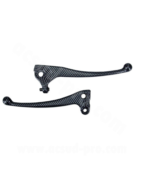 LEVIER SCOOTER ADAPT. YAMAHA SPIRIT IMIT CARBONE (LA PAIRE) (OEM : 4KH-H3912-00 + 4VV-H3922-00)