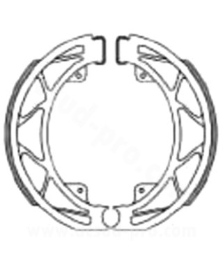 MACHOIRE DE FREIN ARRIERE BRENTA ADAPT. PIAGGIO FLY 50CC 2TPS / 4TPS . LIBERTY 50CC (Ø140 x 25) BR0303