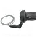 MANETTE DE DERAILLEUR DROITE 5V. POIGNEE TOURNANTE SUNRACE SHIFTER - COMPATIBLE SHIMANO / SRAM