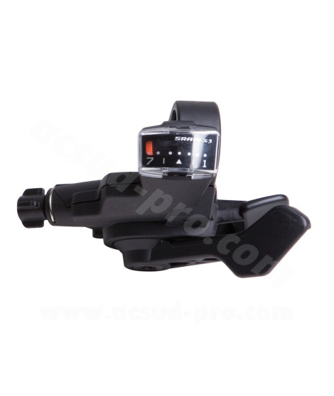 MANETTE DE DERAILLEUR DROITE 7V. PUSH PULL SRAM RAPID. X3