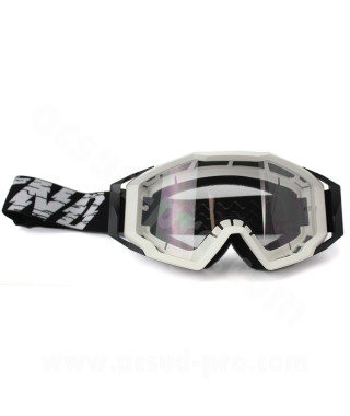 MASQUE/LUNETTES CROSS MOTO NOEND 7.2 CRACKED SERIES BLANC