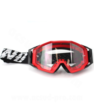 MASQUE/LUNETTES CROSS MOTO NOEND 7.2 CRACKED SERIES ROUGE