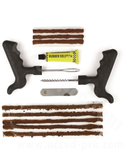 NECESSAIRE DE REPARATION PNEU TUBELESS A MECHE ( QUAD / MOTO / CYCLO / SCOOTER )