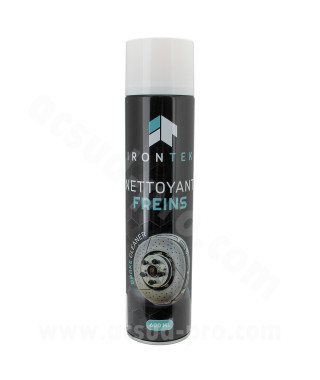 NETTOYANT FREINS  IRONTEK  (AEROSOL DE 600ML) MADE IN FRANCE