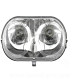 OPTIQUE AVANT COMPLET TNT ADAPT. MBK OVETTO / YAMAHA NEOS 2004-2007 ( LIVRE AVEC AMPOULE  )*