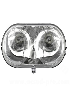 OPTIQUE AVANT COMPLET TNT ADAPT. MBK OVETTO / YAMAHA NEOS 2004-2007 ( LIVRE AVEC AMPOULE  )*