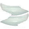 PAIRE COQUES / CARENAGES ARRIERE ADAPT. SYM ORBIT 2  BLANC 50 / 125cc 2T ET 4T 2010-2014 (OEM: 83500-AAA-0001 / 83600-AAA-0001)